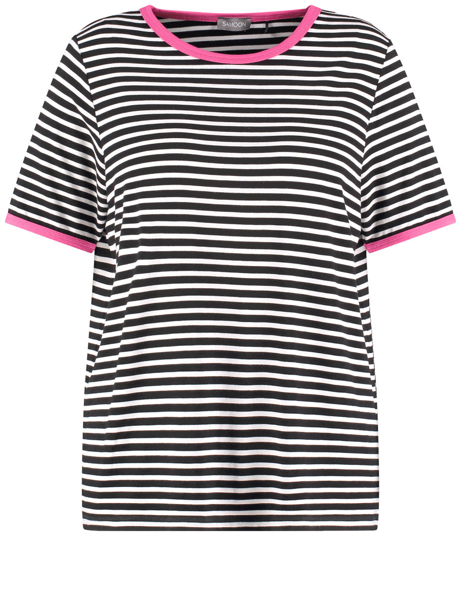 Curvy T-Shirt mit Streifen