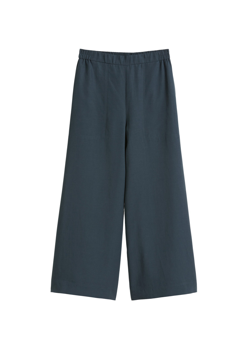 Damen Culotte aus Leinen-Mix
