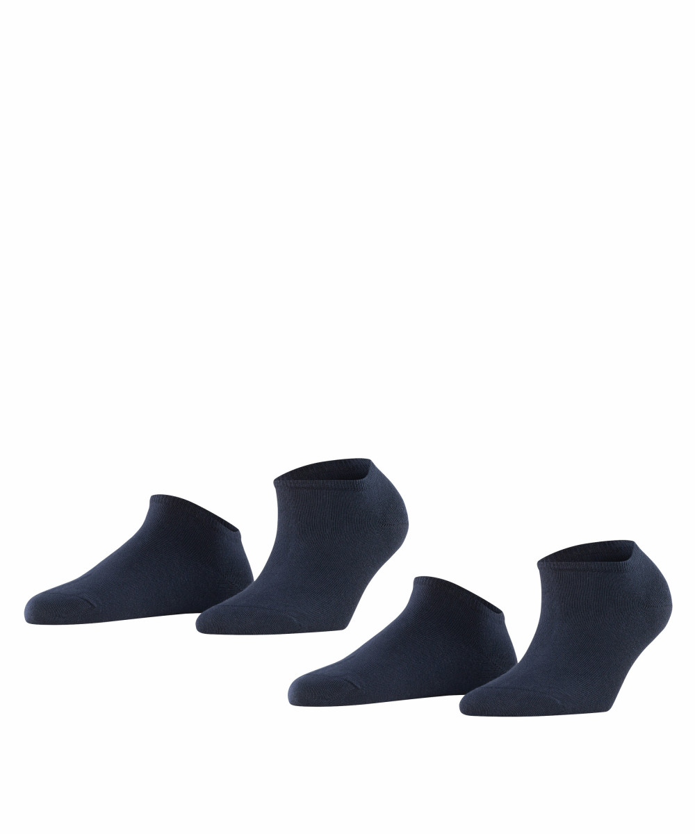 Damen Sneakersocken Uni 2-Pack