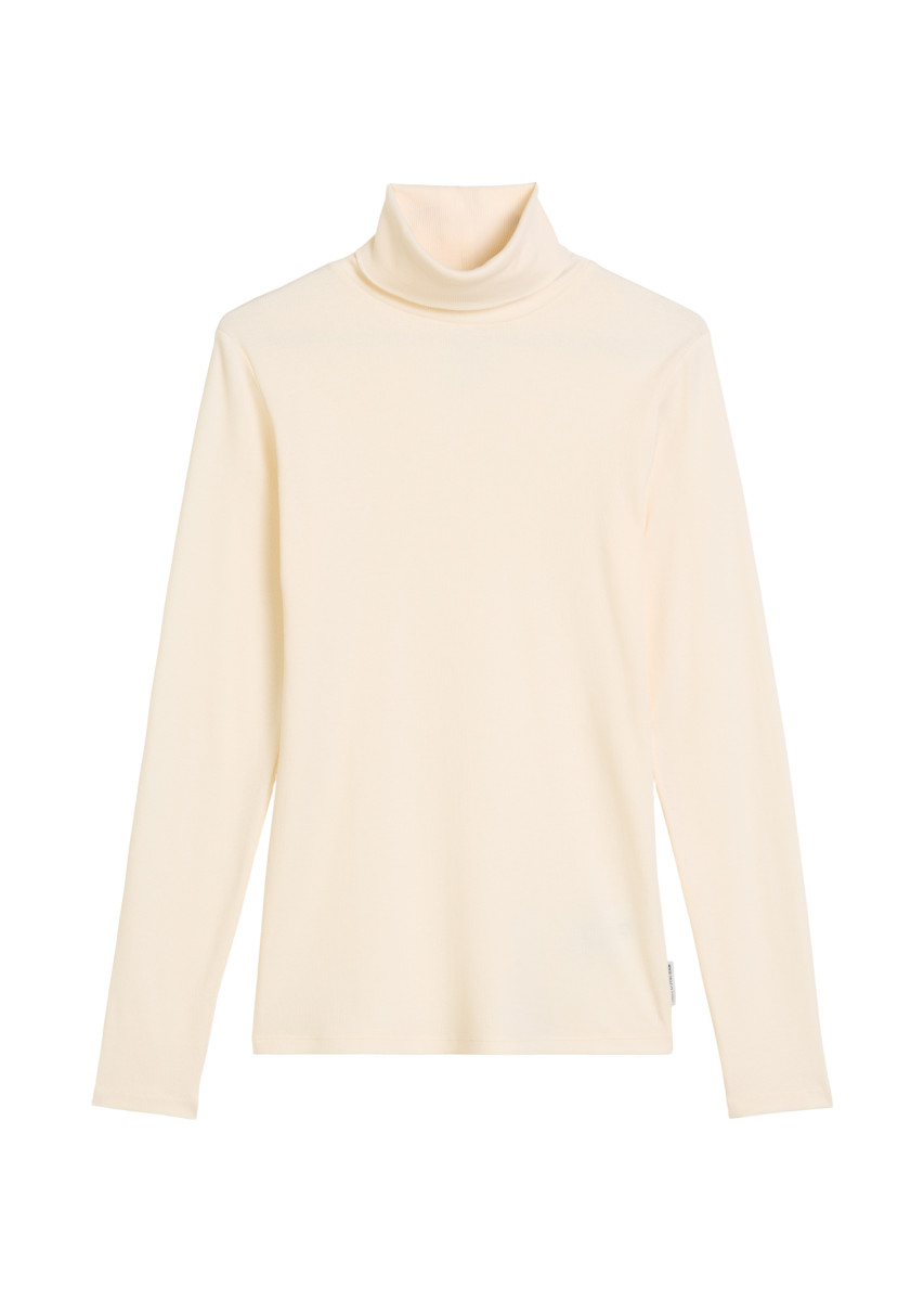 Damen Rollkragen-Langarmshirt