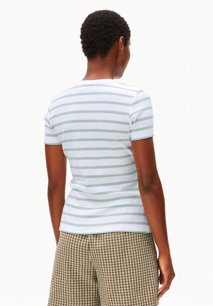 Damen Ripp-T-Shirt KARDAA STRIPES