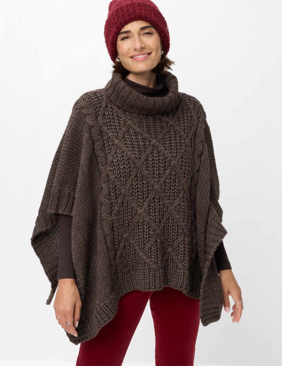 Damen Strick-Cape Thea