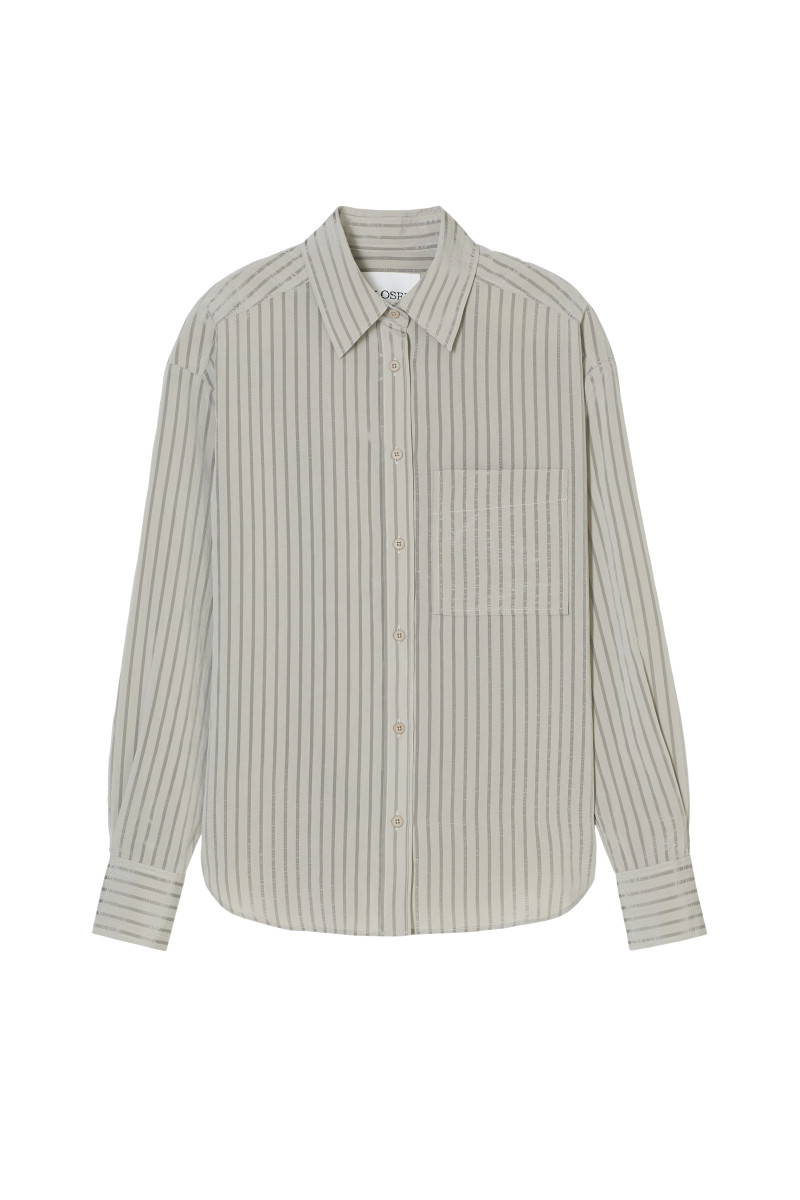 Oversized Bluse mit Streifen