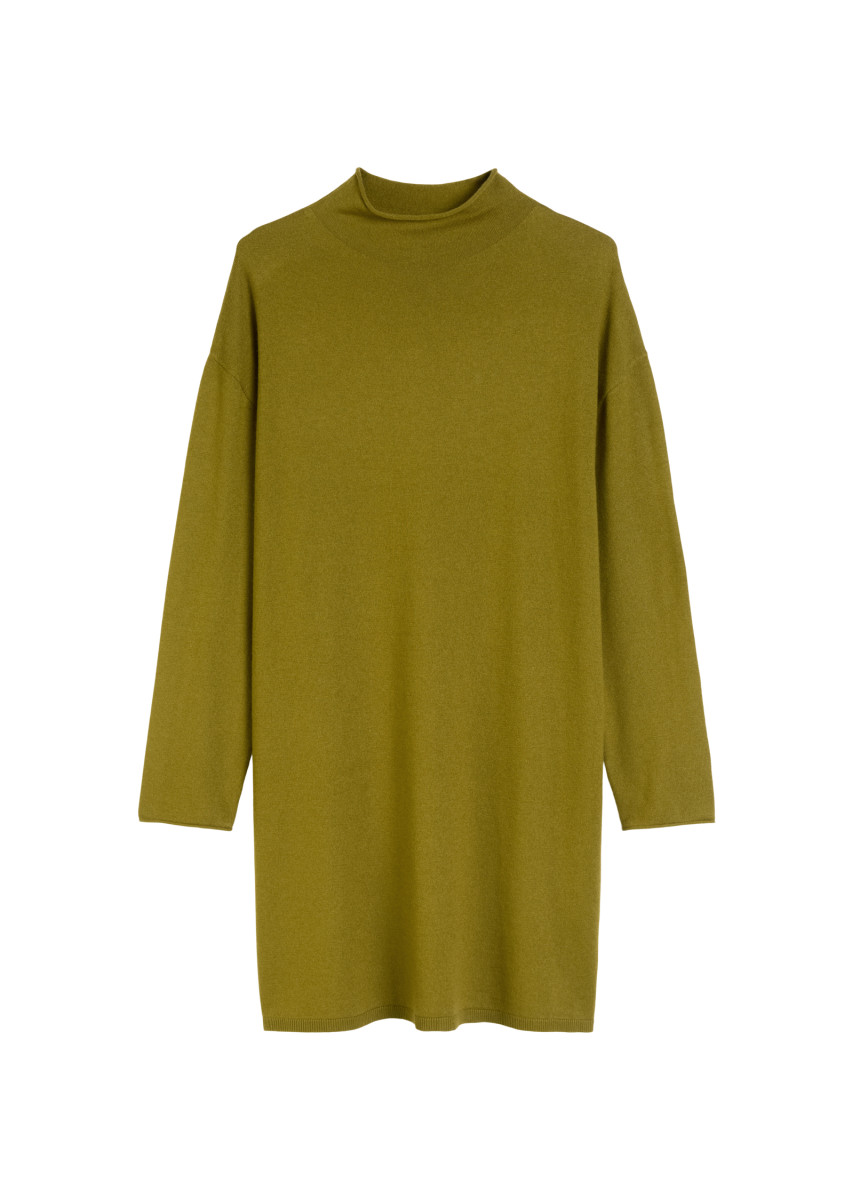 Feinstrick-Pulloverkleid