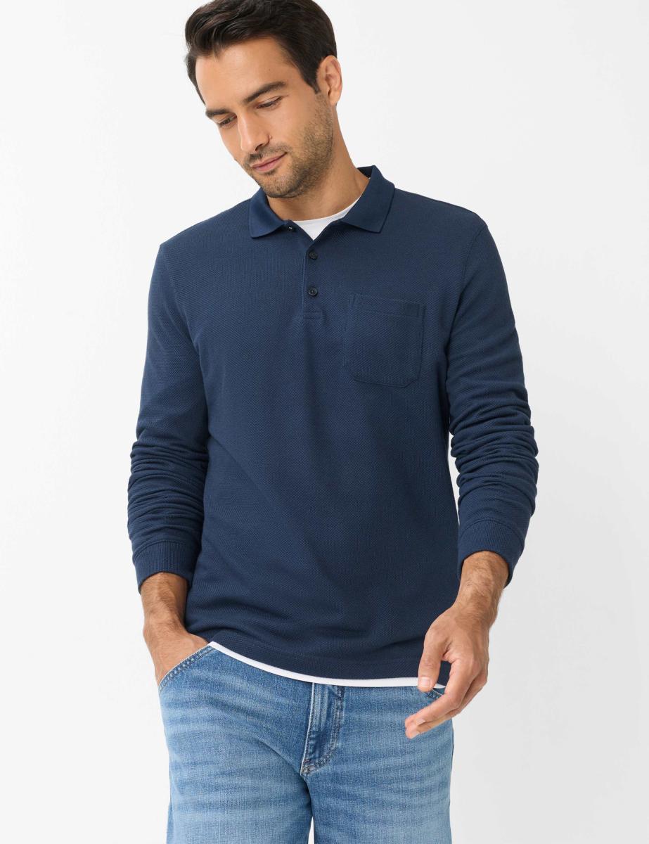 Herren Langarm-Poloshirt Style Pharell