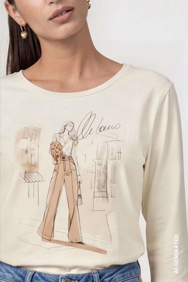 Damen Langarmshirt