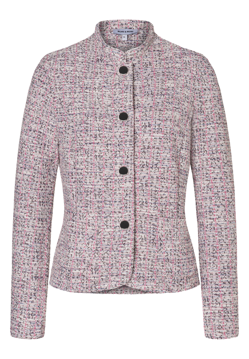 Damen Bouclé Jerseyjacke