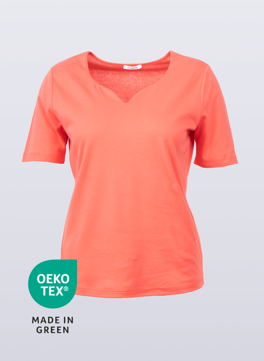 Damen Shirt herzförmiger Ausschnitt