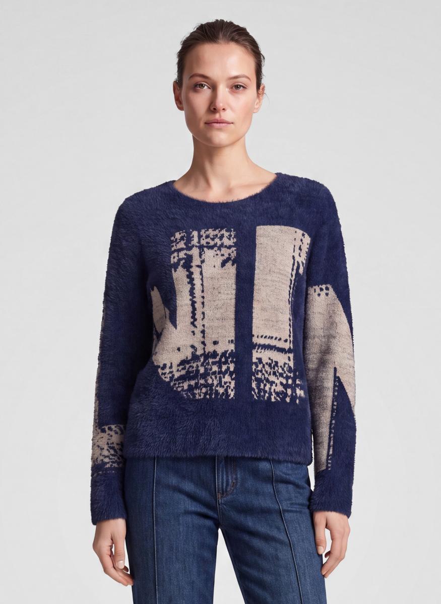 Damen Pullover Checks Please