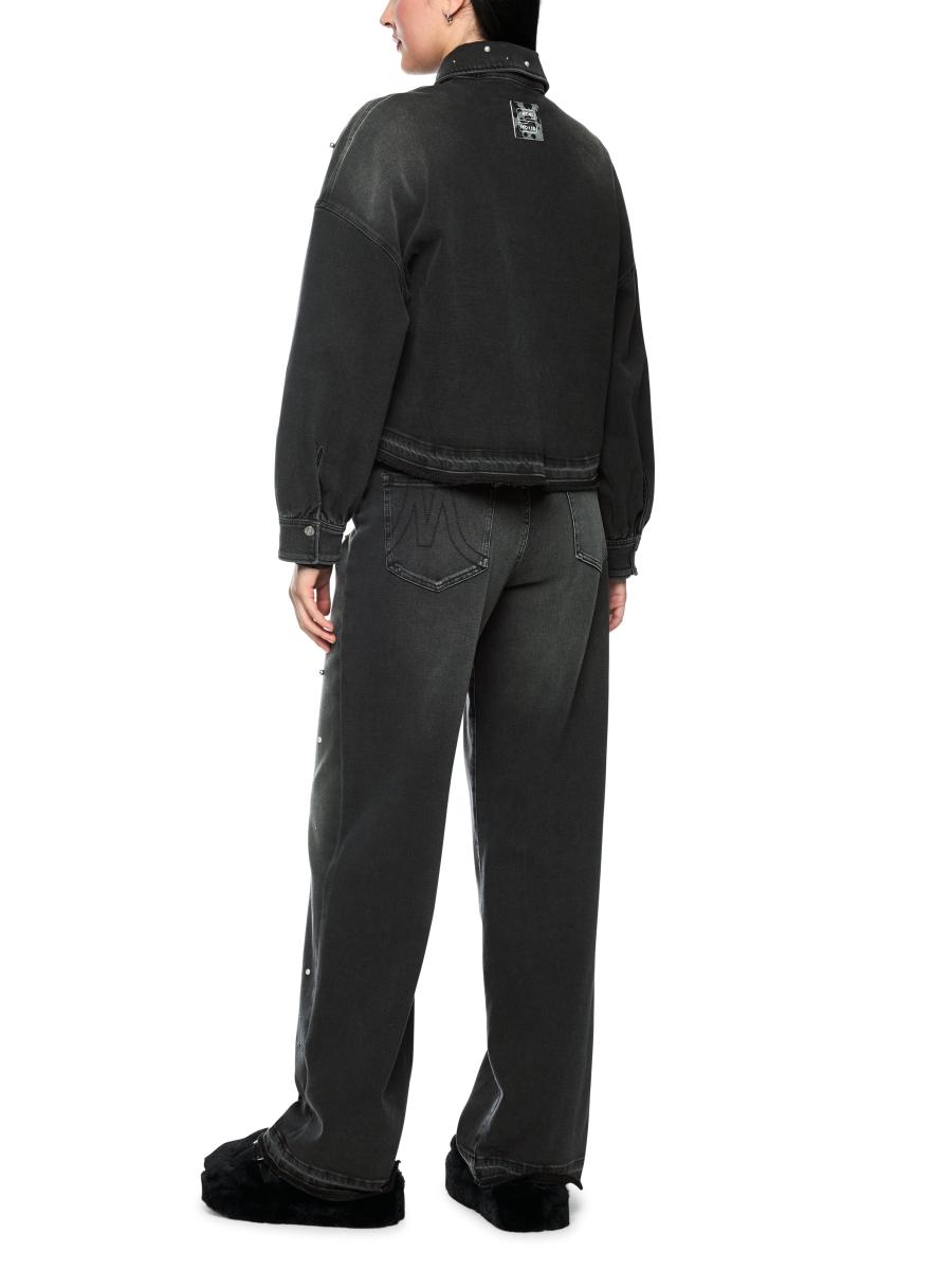 Damen Jeanshemd mit Schmucksteinen