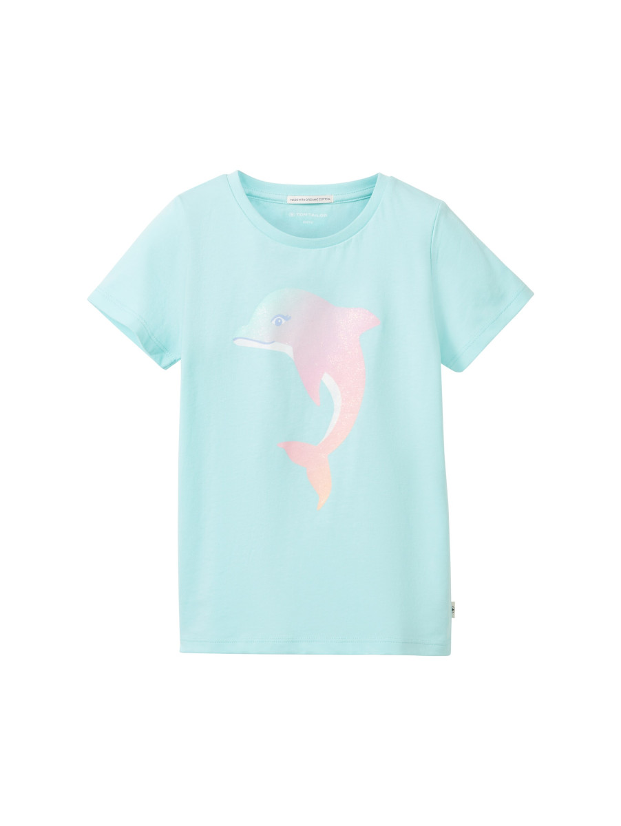 Kinder T-Shirt mit Glitzer-Print