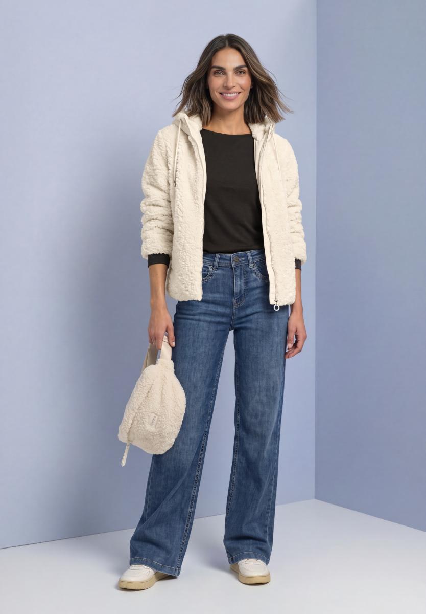 Damen Teddy-Jacke