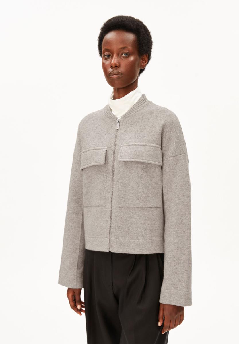 Damen Woll-Bomberjacke