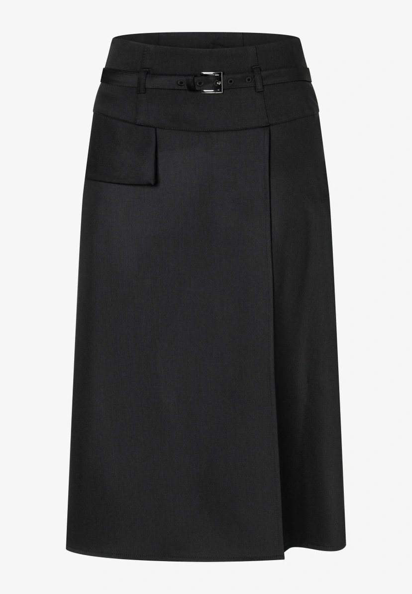 Midirock mit Wickeloptik