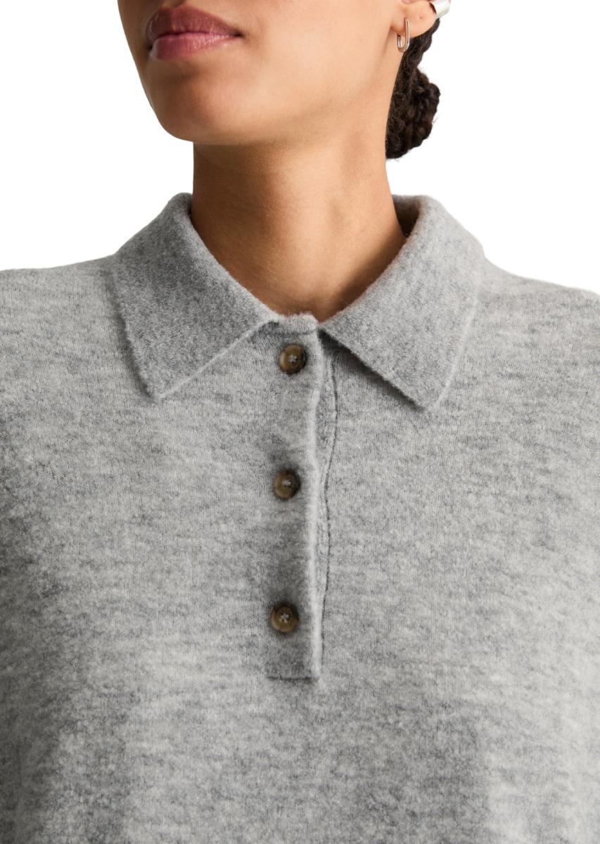 Damen Langarm-Poloshirt