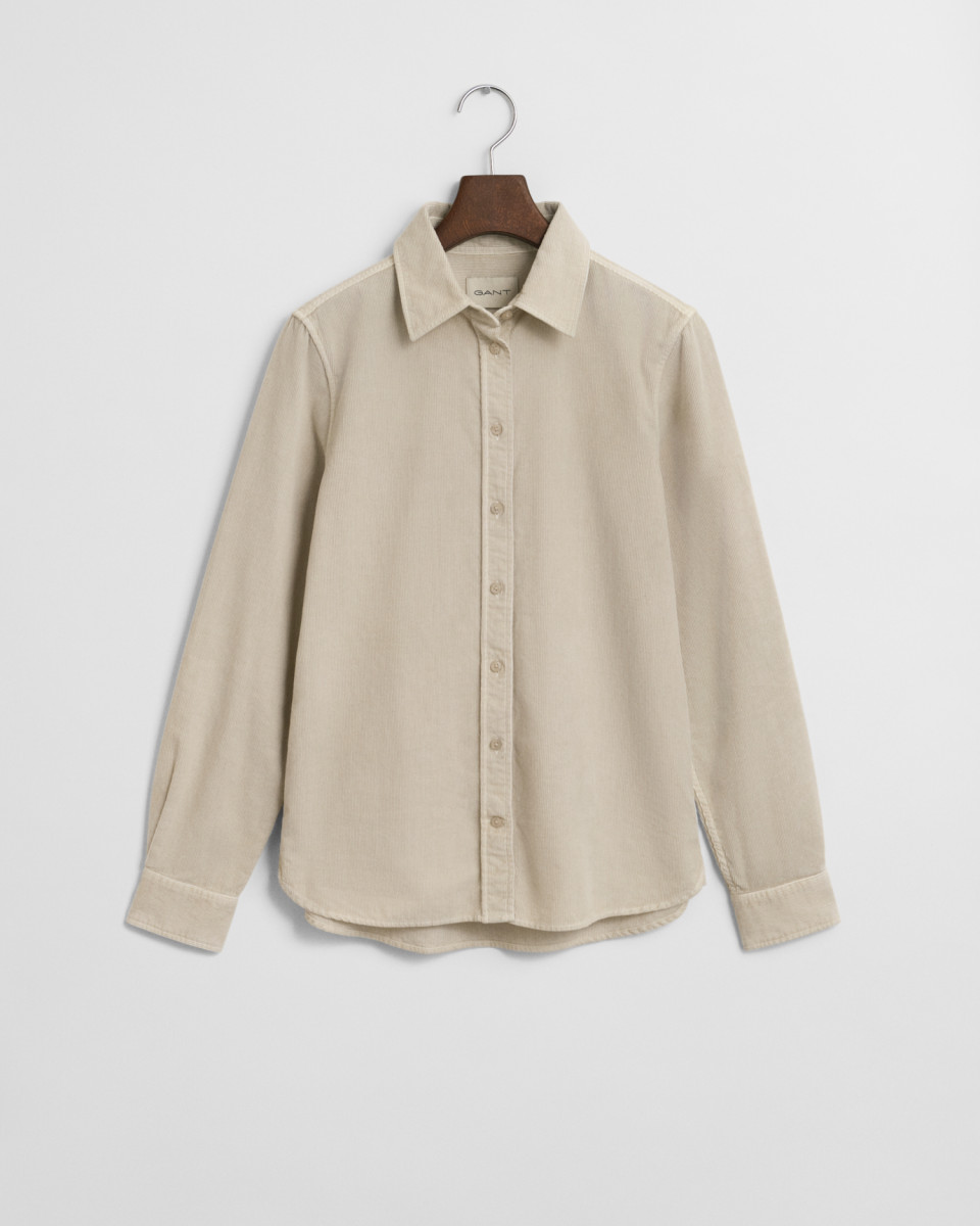 Cordbluse Regular Fit