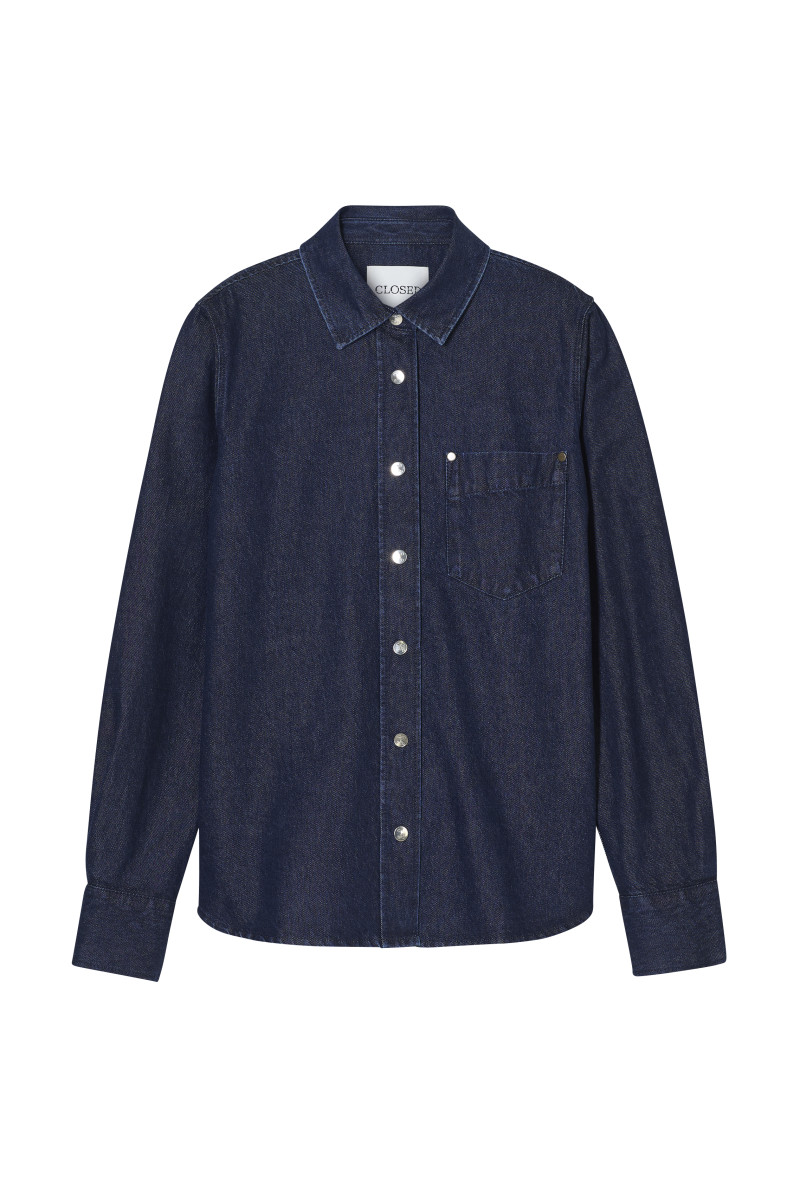 Klassische Denim-Bluse