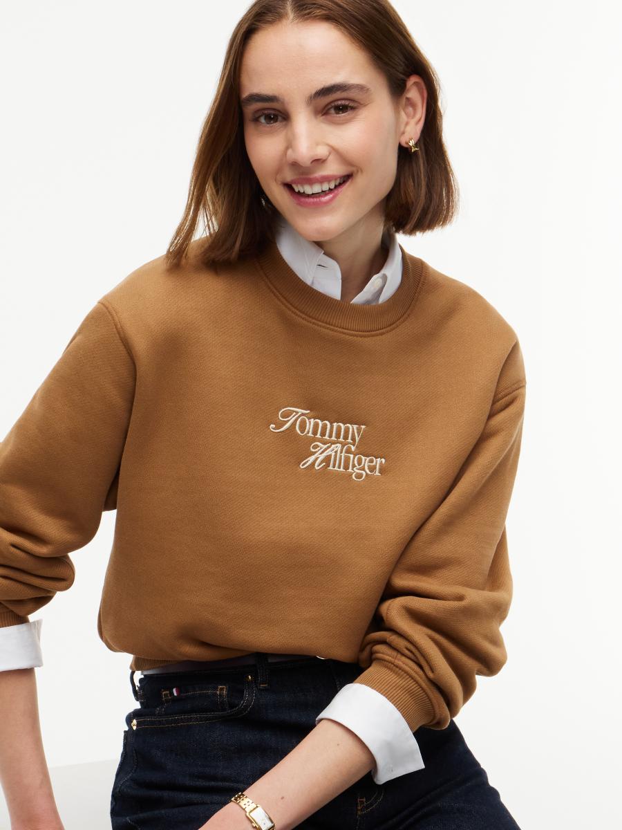 Damen Sweatshirt Script