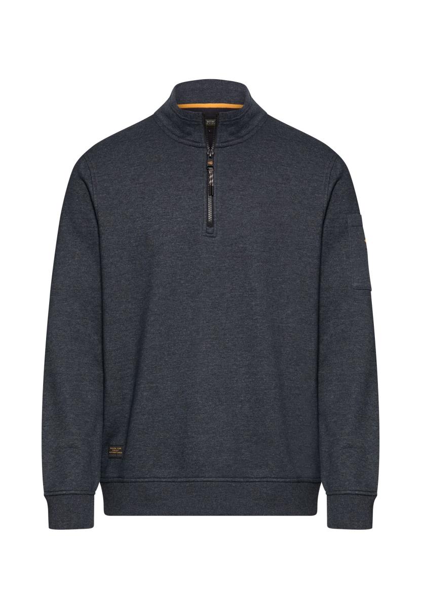 Herren Sweatshirt Mit Troyerkragen