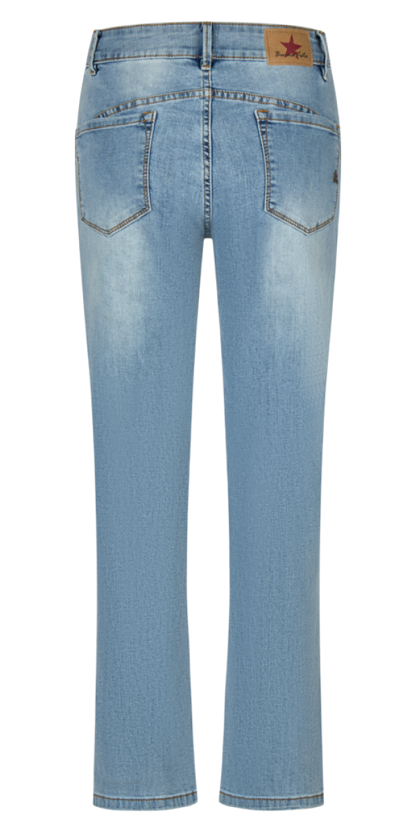 Damen Jeans Stella-Zip straight-S stretch denim