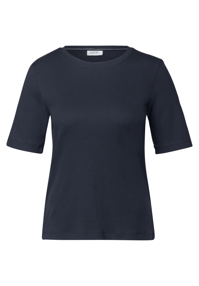 Damen Rippstruktur T-Shirt