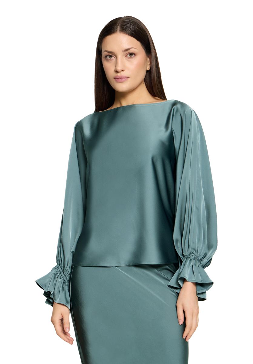 Satin-Bluse