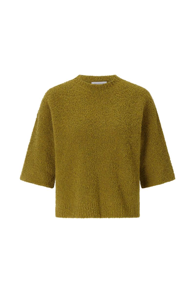 Damen Pullover Crew NK SH Sleeve Oversized Bouclé