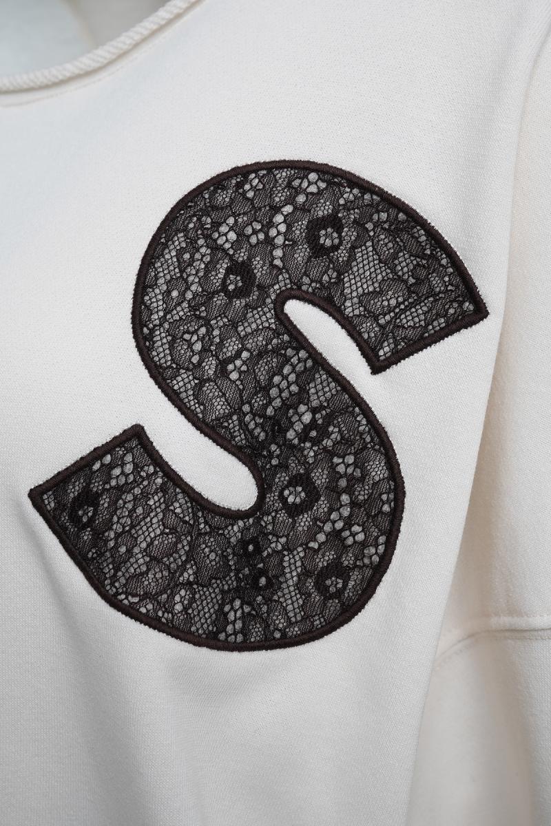 Damen Sweatshirt Lace Wording