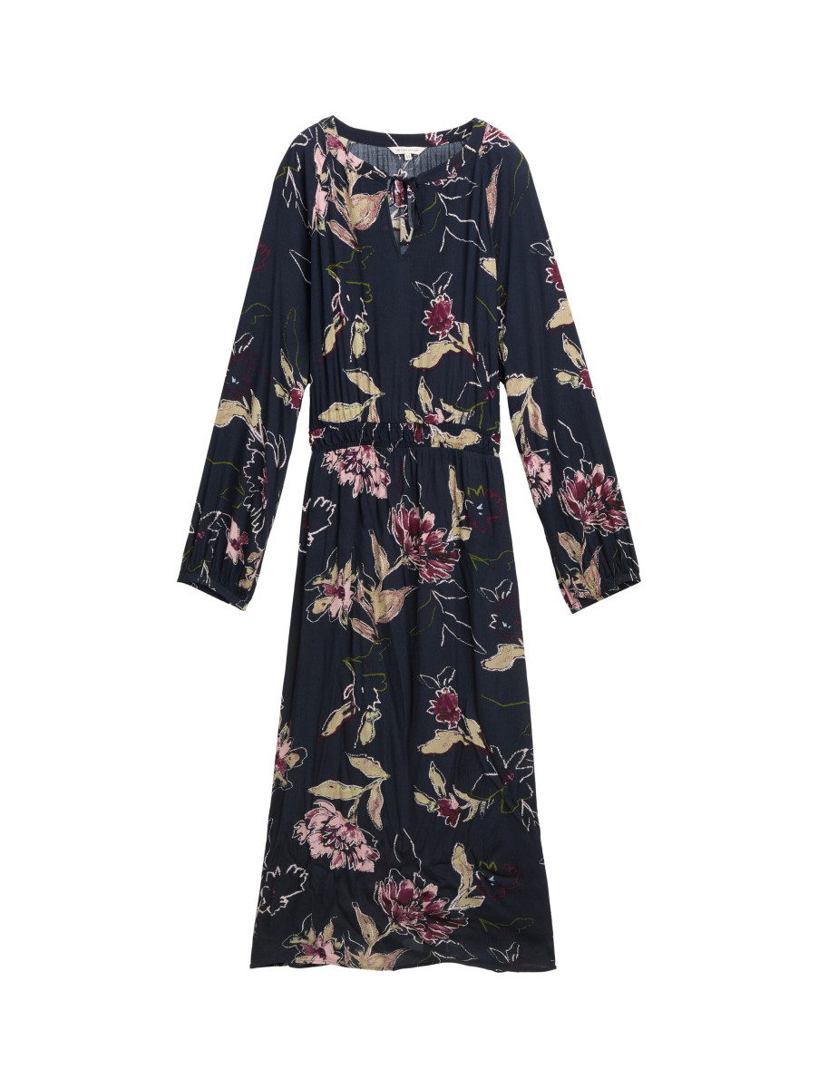 Curvy Maxi-Kleid mit Blumenmuster