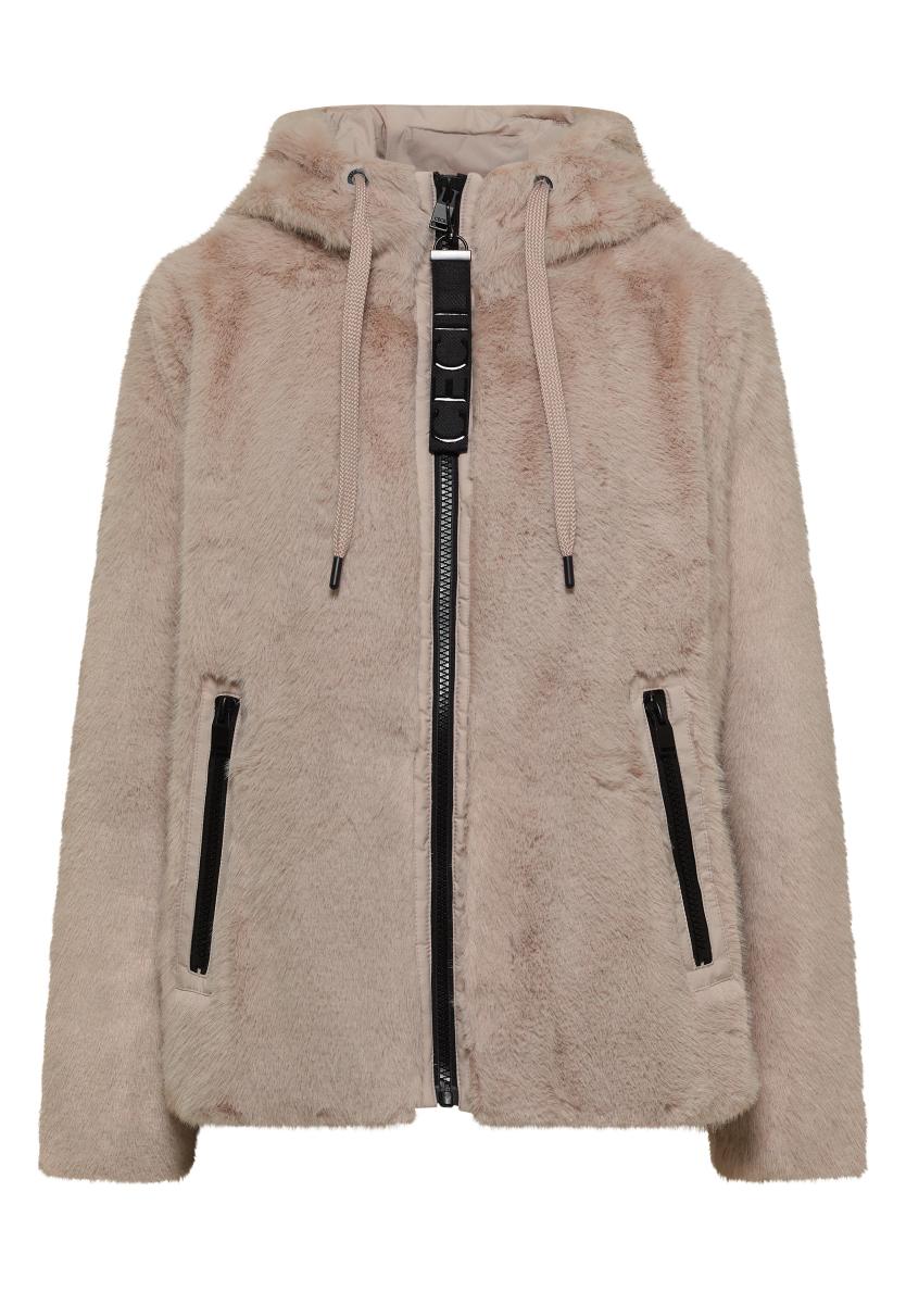 Damen Fake Fur Jacke