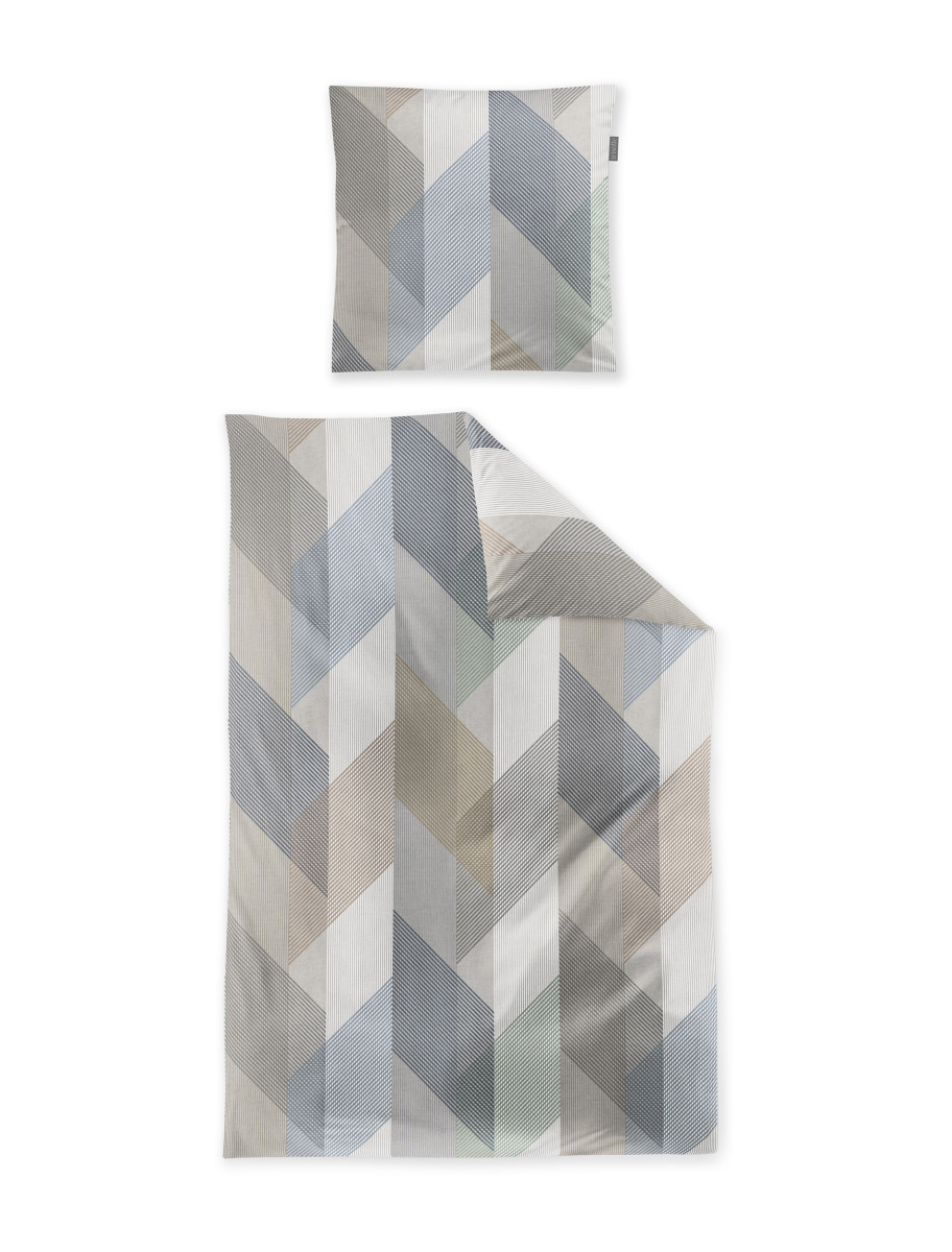 Mako-Satin Bettwäsche Wave