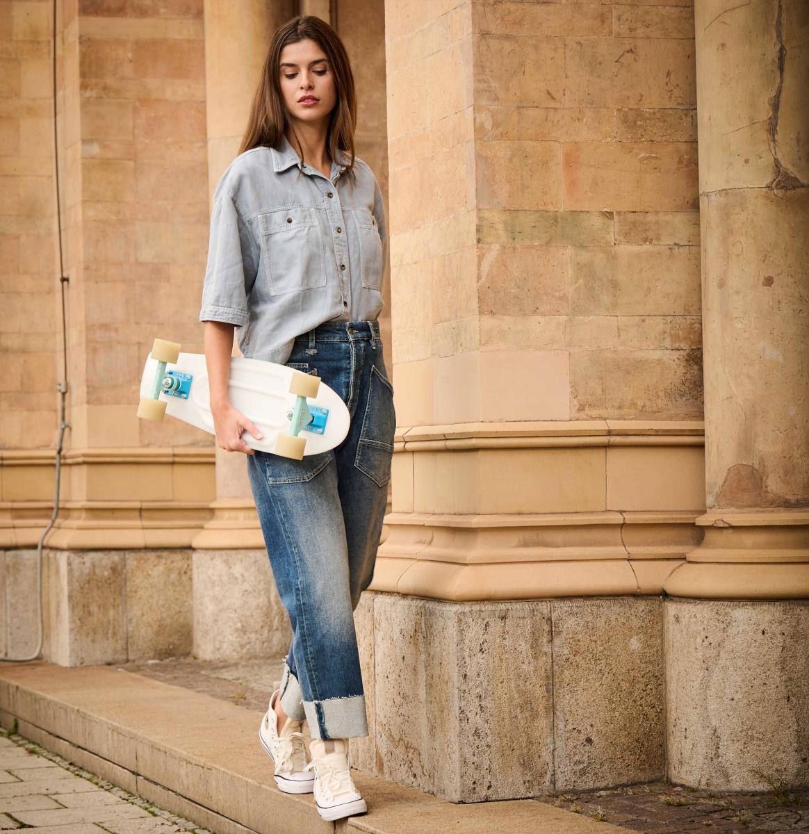 Damen Jeans Baggy