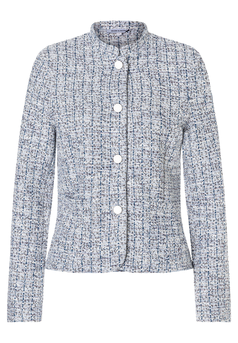 Damen Bouclé Jerseyjacke