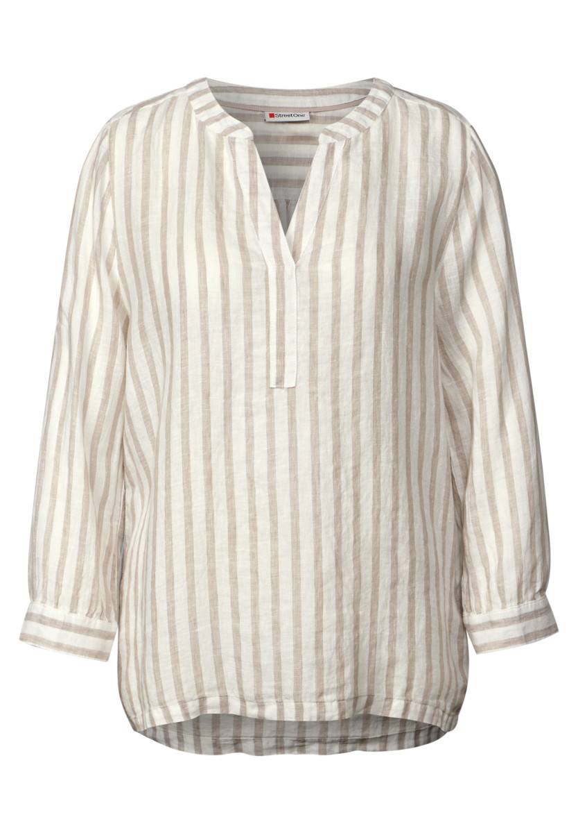 Leinenbluse gestreift