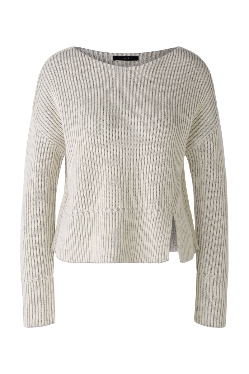 Damen Pullover mit Glanzgarn