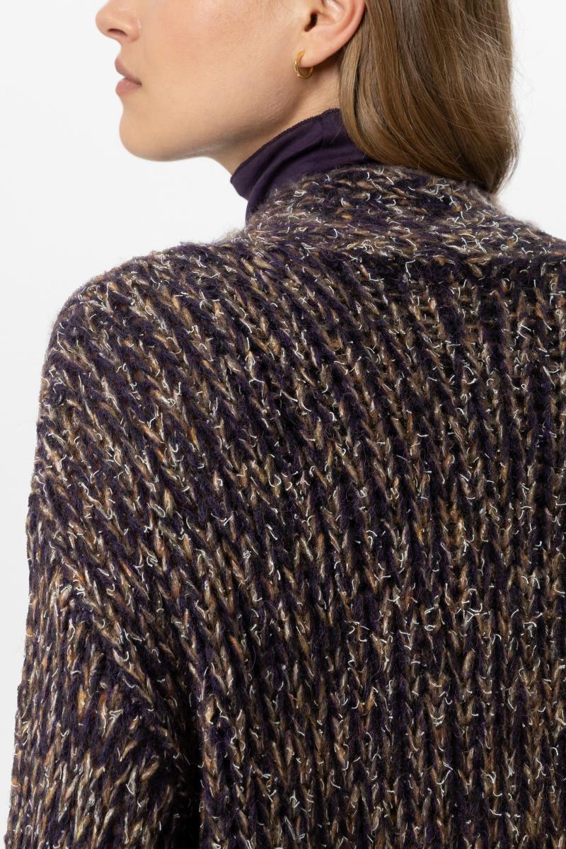 Damen Cardigan mit Mouliné-Struktur