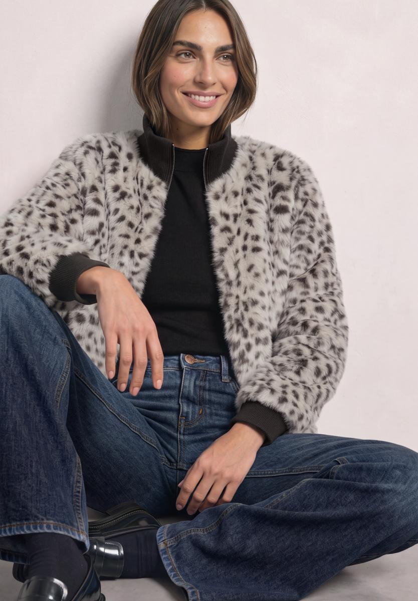Damen Fake Fur Jacke