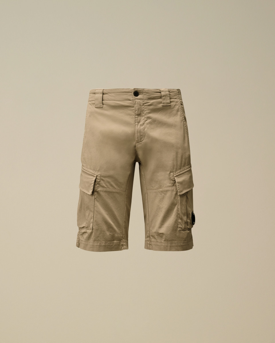Herren Stretch Sateen Cargo-Shorts