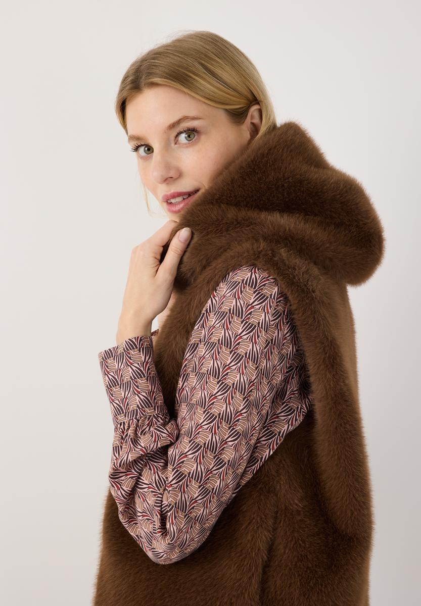Damen Fake-Fur-Weste