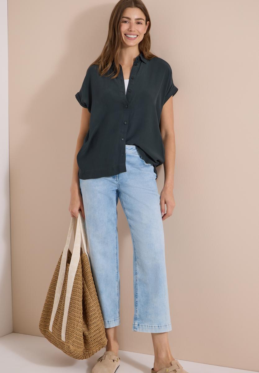Kurzarm Hemdbluse