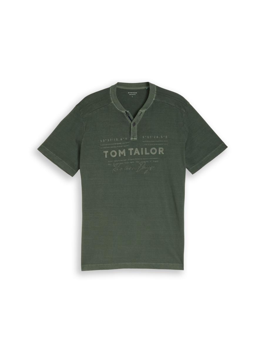 Herren T-Shirt Henley