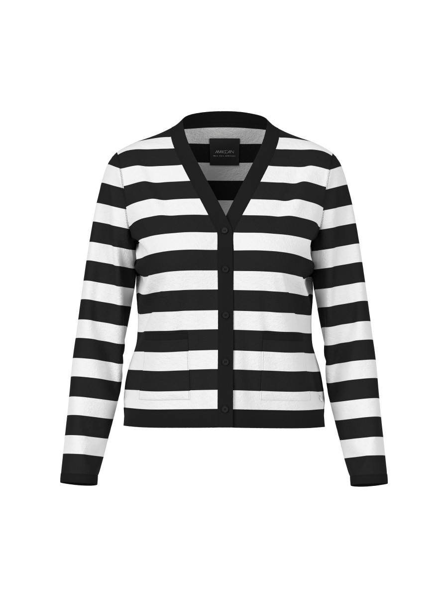 Damen Cardigan Gestreift