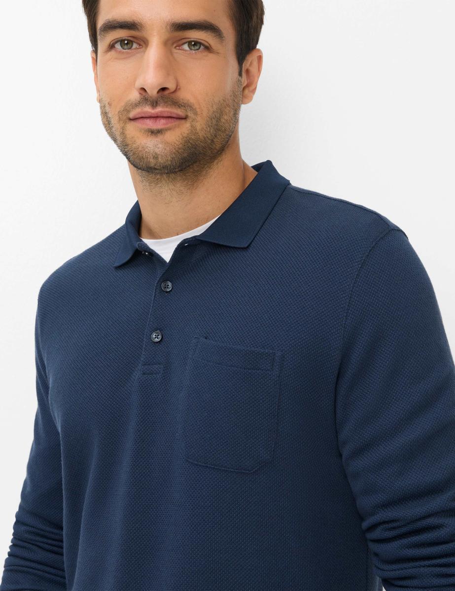 Herren Langarm-Poloshirt Style Pharell