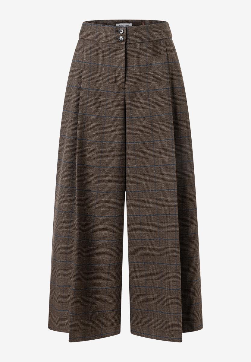 Damen Culotte mit Glencheckmuster