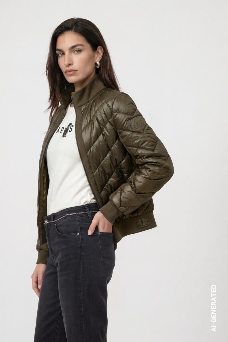 Jacke mit Neopren