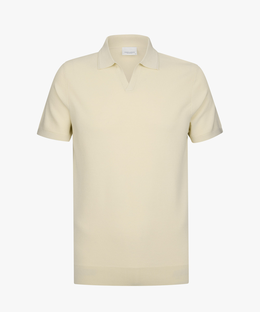 Herren Poloshirt Open Collar