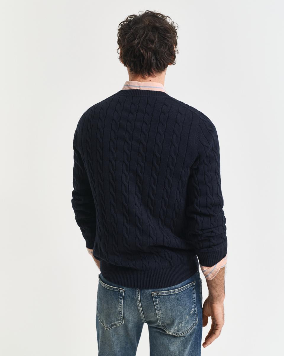Herren Zopfstrick-Pullover