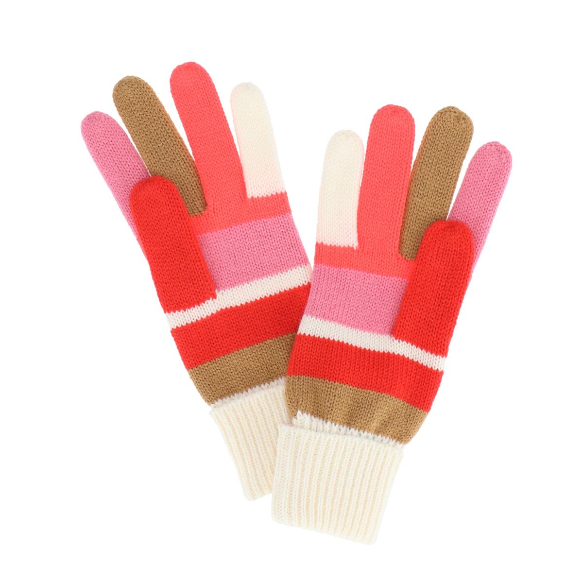 Damen Handschuh Streifen