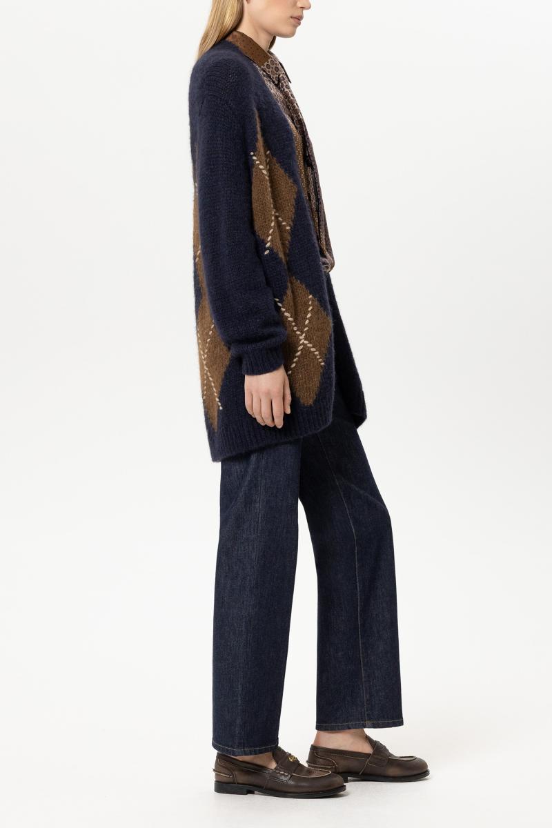 Damen Alpaka-Mix-Cardigan