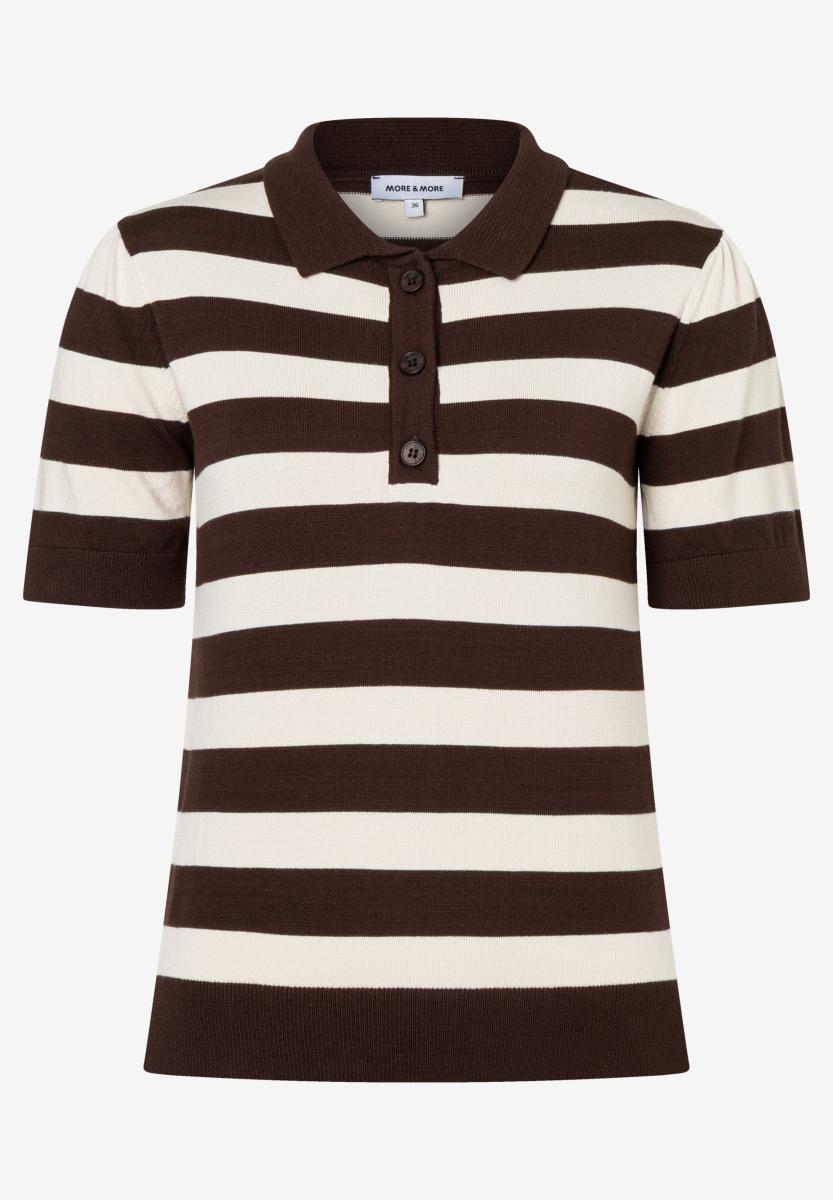 Damen Strick-Poloshirt